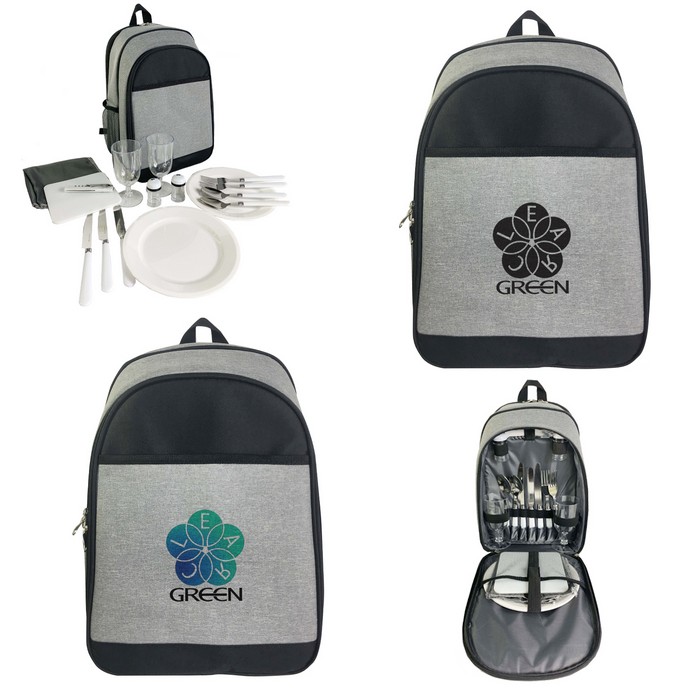 JH35014 Lakeside Picnic Set Cooler Backpack Wit...